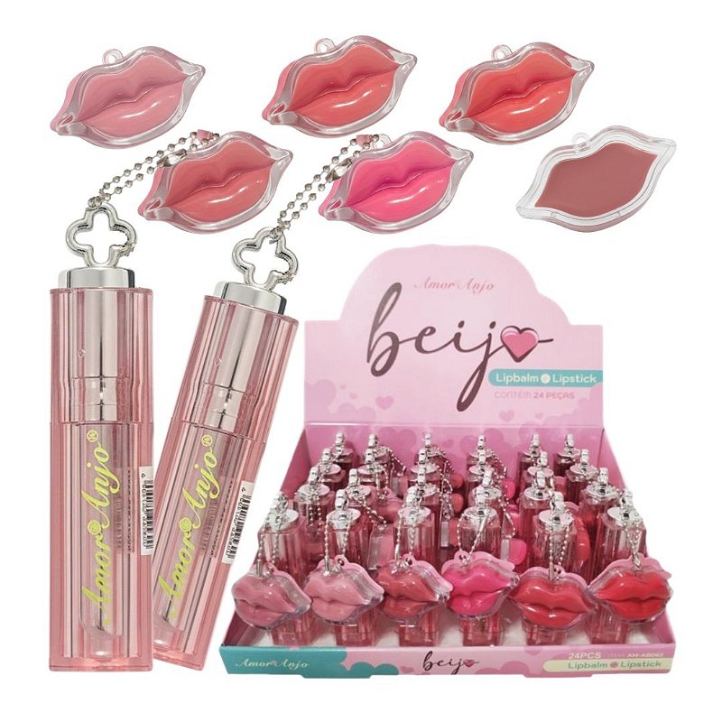 Amor Anjo - Lip Balm e Batom Beijo AMB062 - 24 Und - Distribuidora