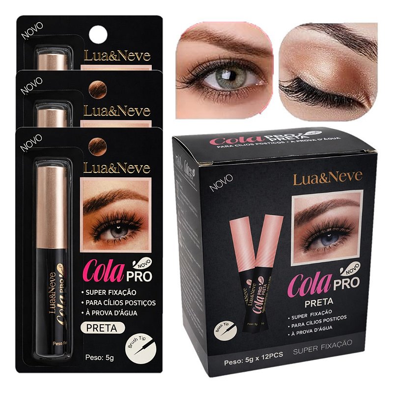 Lua e Neve - Cola p/ Cilios Preta LN1100233 - 06 Und