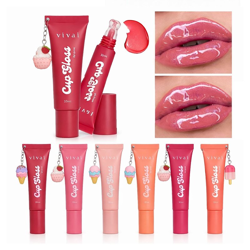 Vivai - Lip Gloss Cup Chaveiro 3348 - Distribuidora JCF: Maquiagem