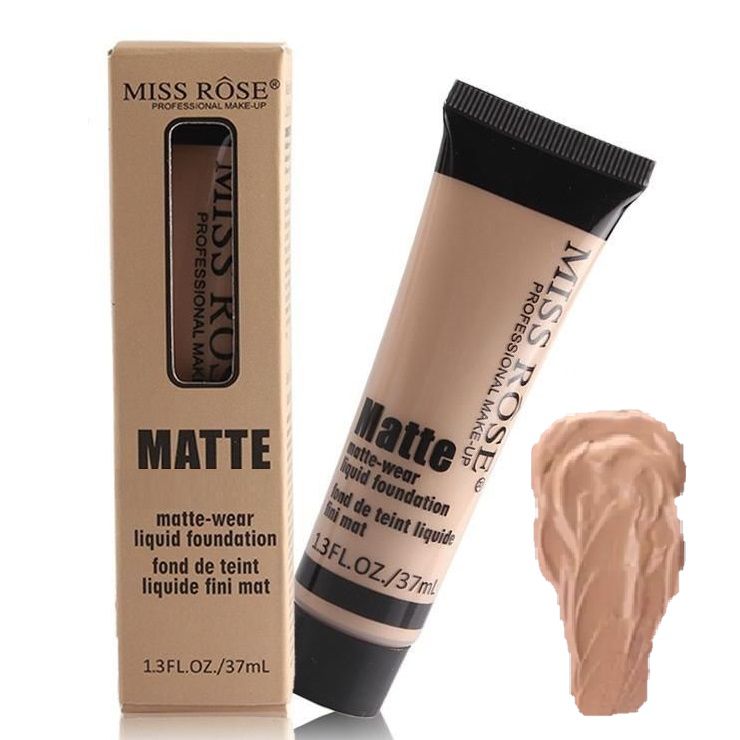 Base Matte Miss Rose de Alta Cobertura 37 ml Cor Bege 5 - Distribuidora JCF  - Fornecedor de Maquiagem em Atacado, Cosméticos em Atacado, Distribuidora  Ruby Rose Atacado