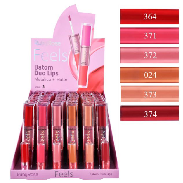 Ruby Rose - Batom Comfort Matte Feels Mood HB8230 - 08 Unid - Distribuidora  JCF - Fornecedor de Maquiagem em Atacado, Cosméticos em Atacado,  Distribuidora Ruby Rose Atacado