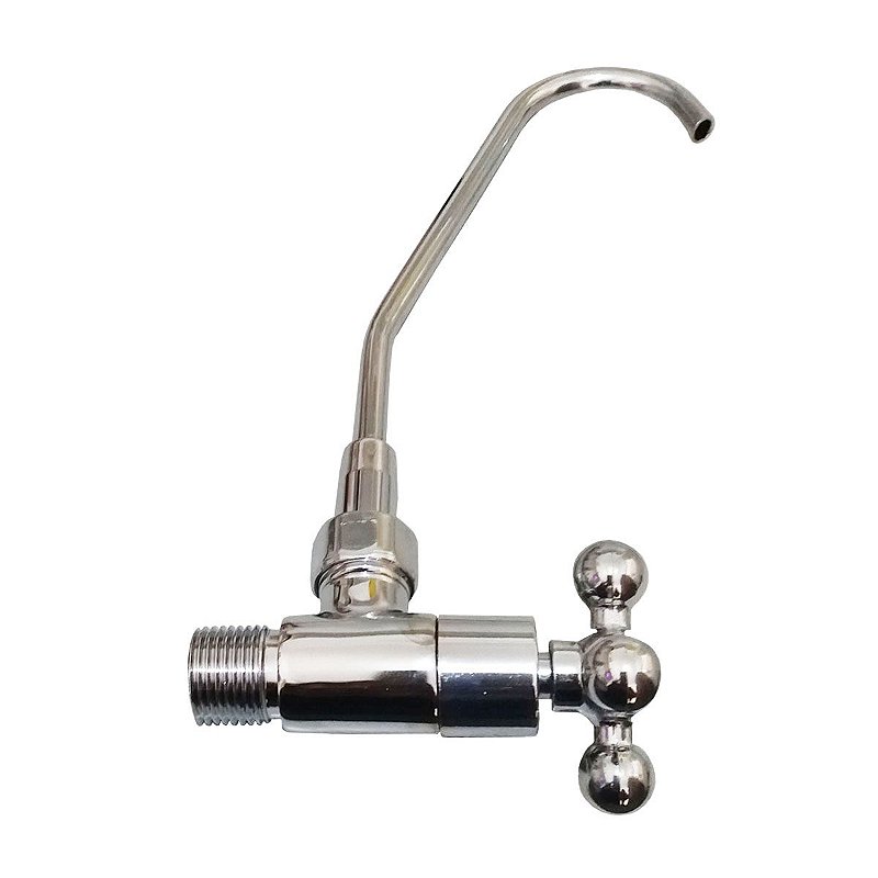 Válvula De Desvío Para Grifo De Cocina - 1/4 Pulgada, Latón Cromado, Fácil Instalación, Para Filtros De Agua RO