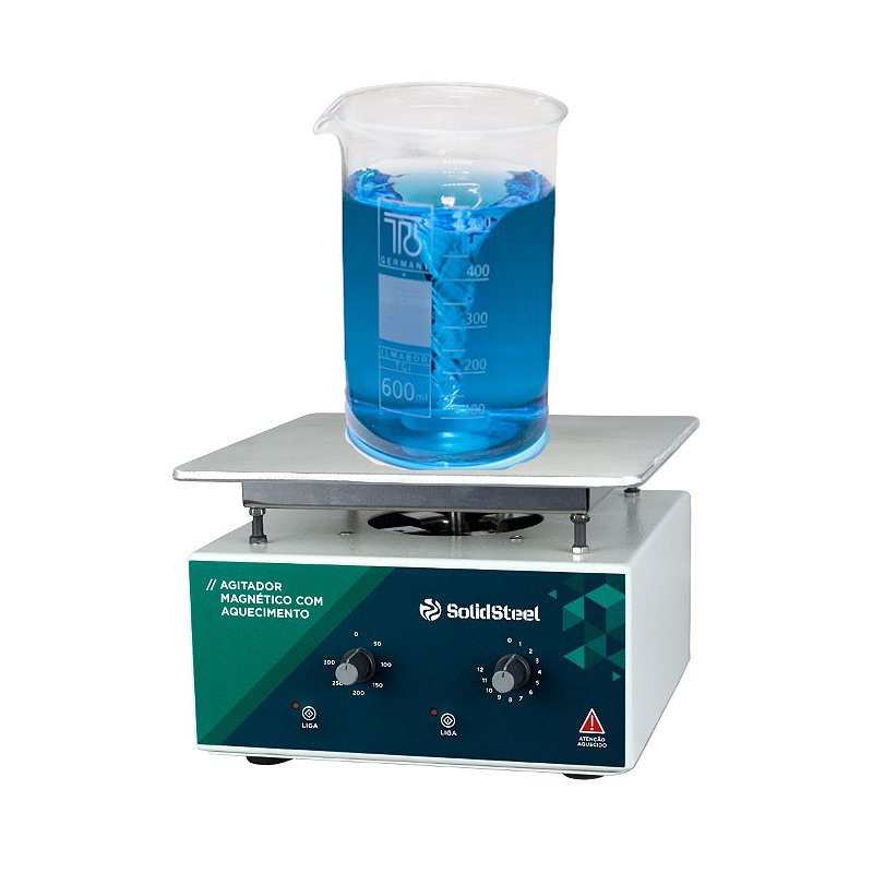AGITADOR MAGNÉTICO AQUECIMENTO 50°C - 300°C ANALÓGICO 10L