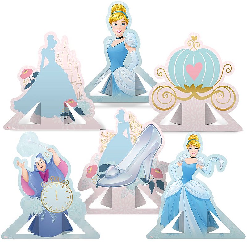 Decoração de Bolo - Festa Princesas Disney - Regina - Rizzo Embalagens -  Rizzo Embalagens