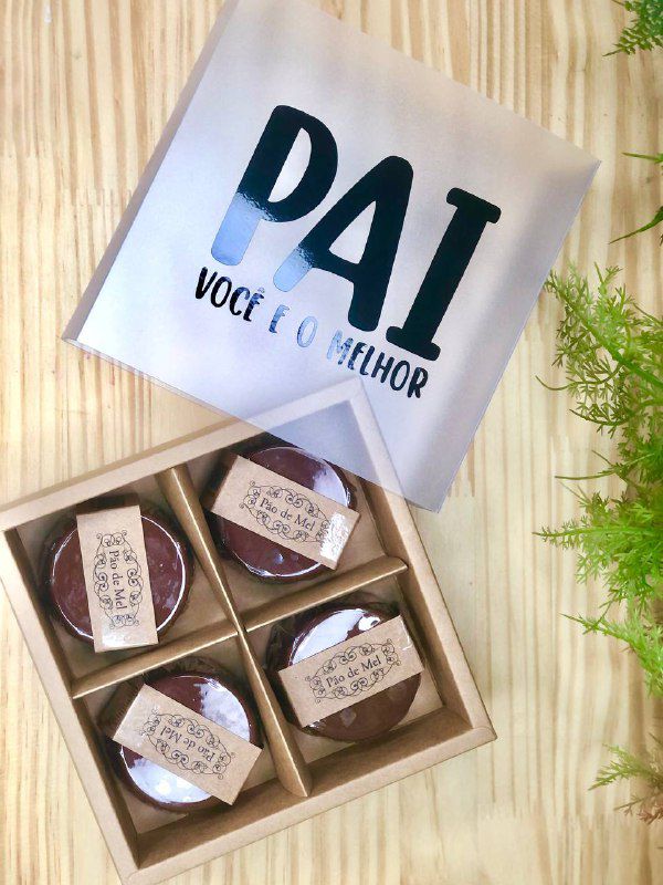 Kit Caixa Pão de Mel + Transfer Dia dos Pais - Kraft - 01 Unidade - Rizzo - Loja de Confeitaria | Rizzo Confeitaria Kit Caixa Pão de Mel + Transfer Dia dos Pais - Kraft - 01 Unidade - Rizzo - Loja de Confeitaria | Rizzo Confeitaria