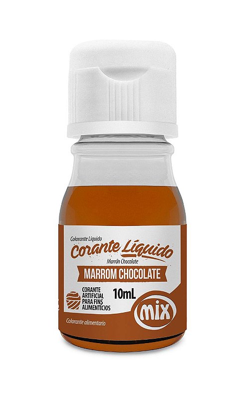 Corante liquido marrom chocolate 10ml Mix Rizzo Confeitaria - Loja de  Confeitaria | Rizzo Confeitaria