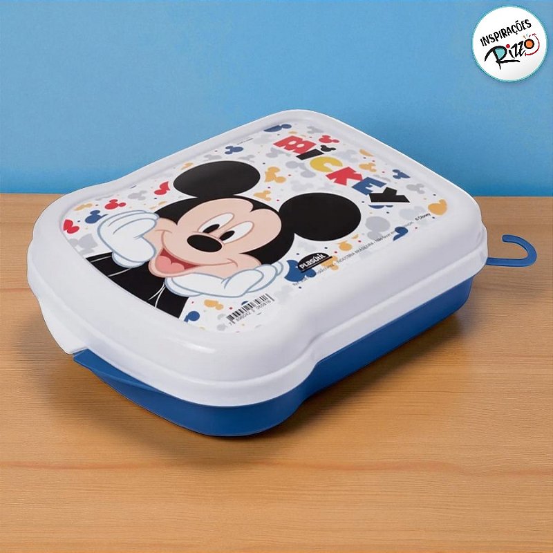 Sanduicheira / Porta Frios Azul - Mickey Mouse - 15cm - 1 unidade