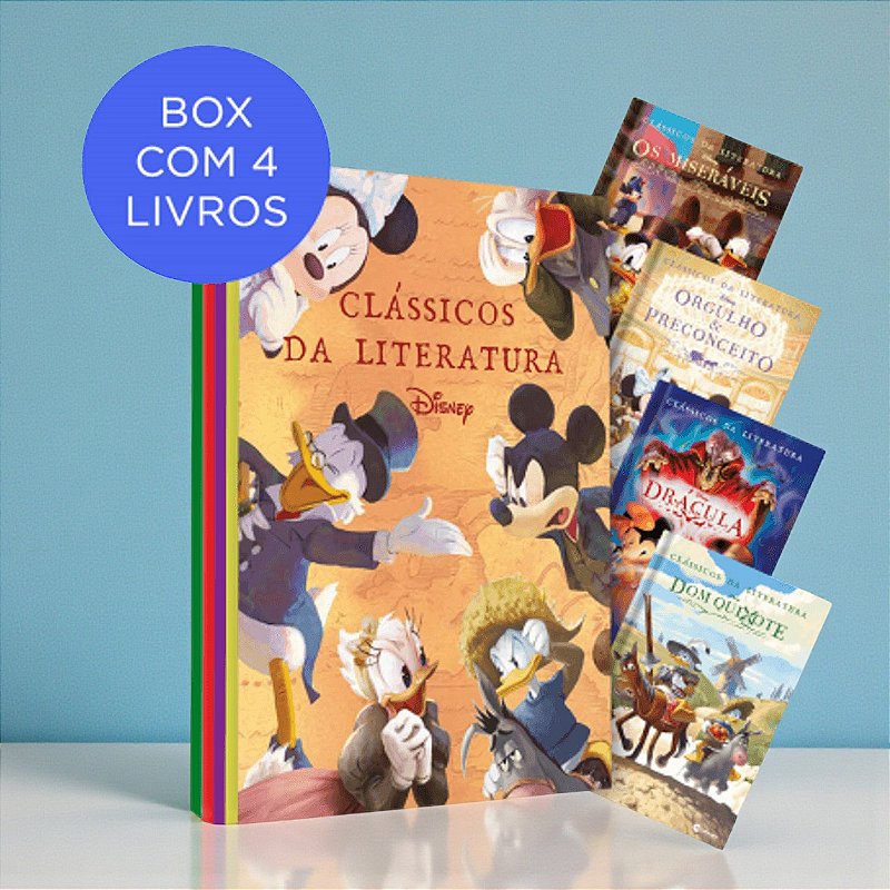 Kit 4 Livros para Ler - Clássicos da Leitura - Disney Original - 1