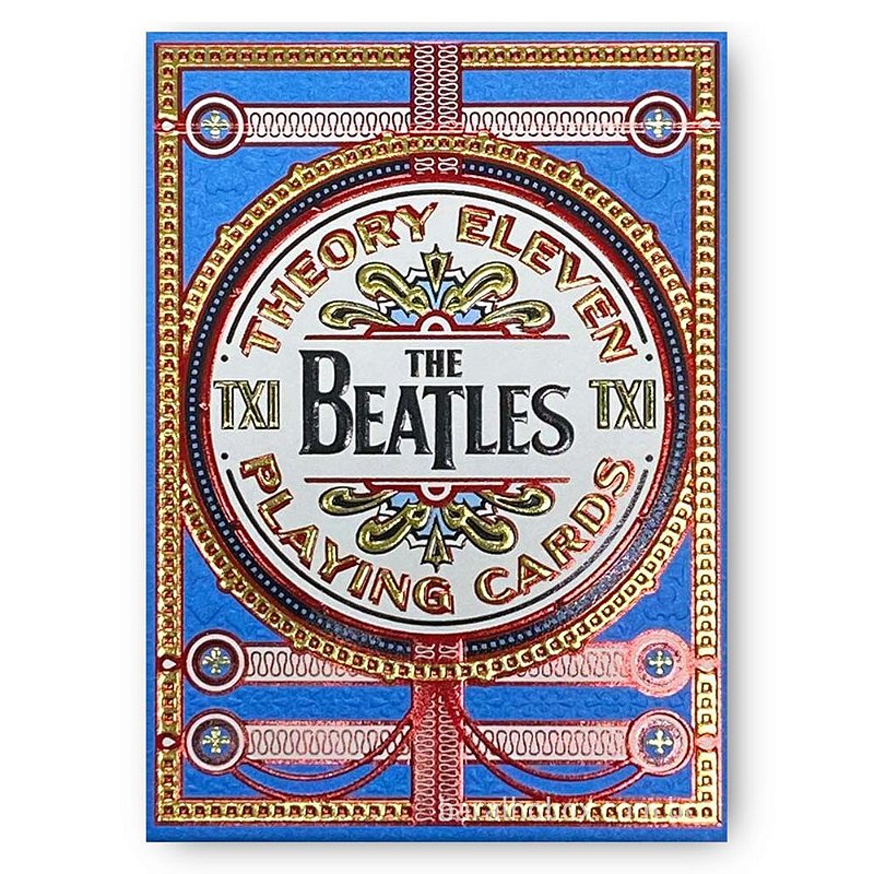 Baralho The Beatles Azul (Blue) - Baralho Box - Sua loja online de