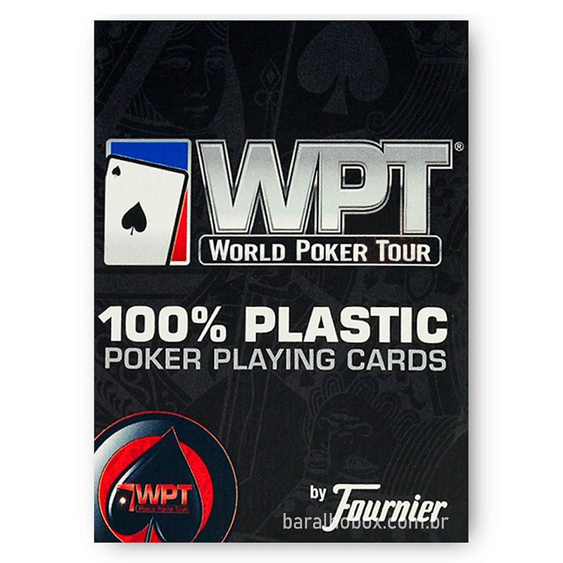 Baralho Fournier WPT Poker Jumbo 100% Plástico Vermelho - Baralho