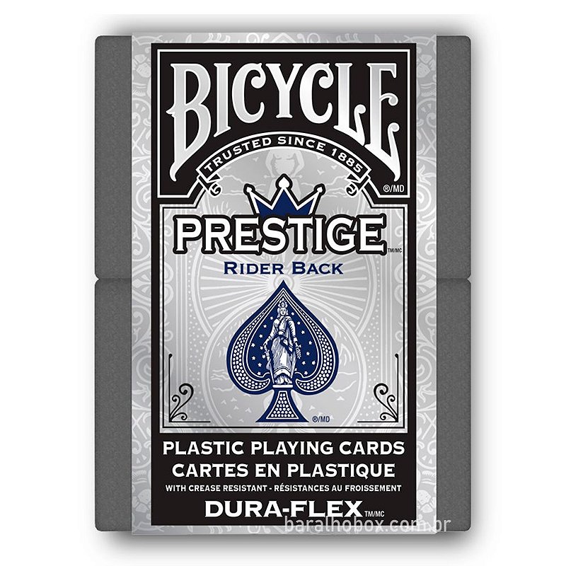 Baralho Bicycle Prestige Dura-Flex 100% Plástico Azul - Baralho