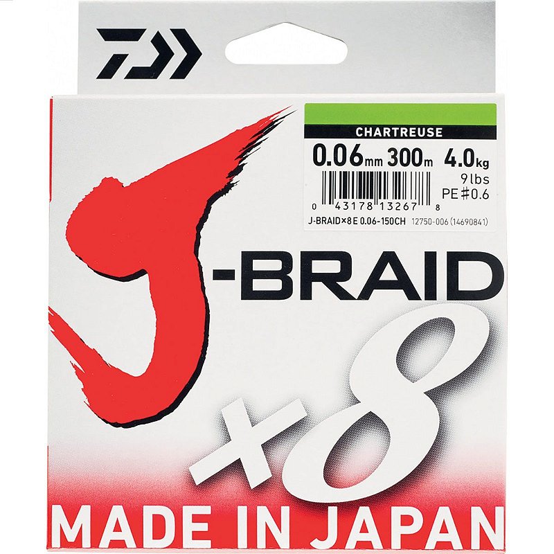 Linha Multifilamento Daiwa J-Braid X8 - Marlim Pesca