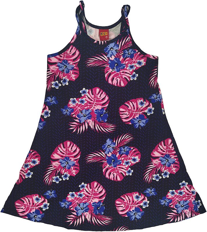 vestido de malha azul marinho