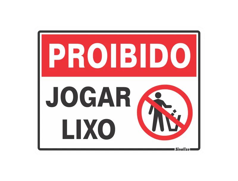 Placa Sinalização Higiene - Não Jogue Lixo Na Privada