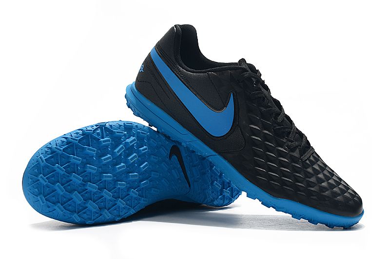 chuteira nike preta e azul