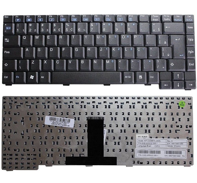 Teclado Para Notebook Positivo Premium P210 P310 P430 P450 R450 NBW