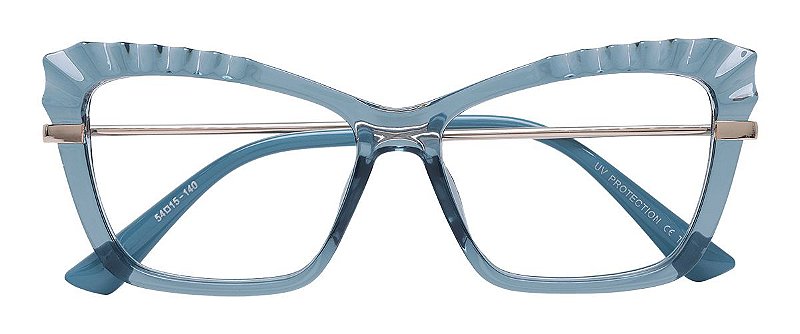 Óculos de Grau Feminino AT 5663 Azul - Atacadão da Ótica Distribuidora