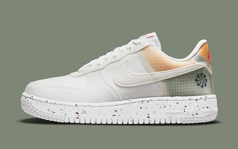Nike Air Force 1 Crater Move to Zero (White/Orange) - Corre de Rua