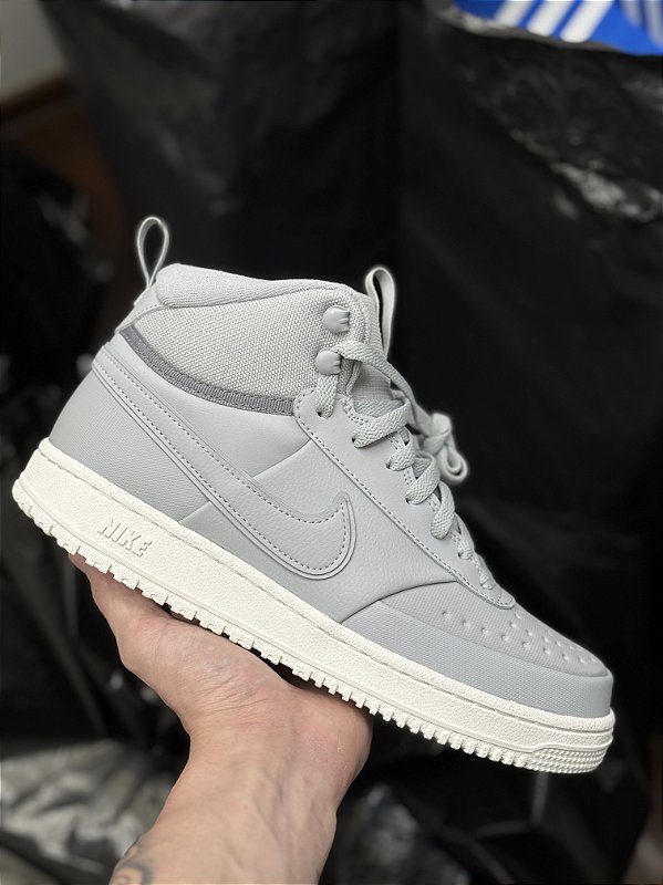 NIKE COURT VISION MID WINTER (cinza) - Corre de Rua