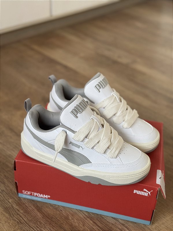 PUMA PARK LIFESTYLE (white/smokey gray) - Corre de Rua