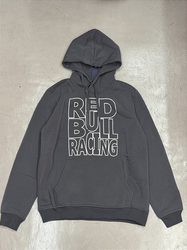 MOLETOM RED BULL RACING LETREIRO (chumbo) Corre de Rua
