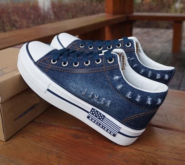 all star jeans plataforma com ziper