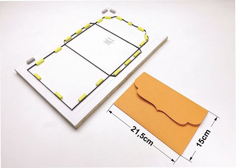 Faca de corte e vinco envelope 15x21,5 FE49  Criecorte