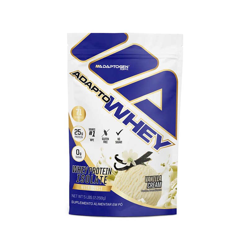 ADAPTO WHEY VANILLA CREAM BAG 2,268KG ADAPTOGEN (71 DOSES) - CASAL ...