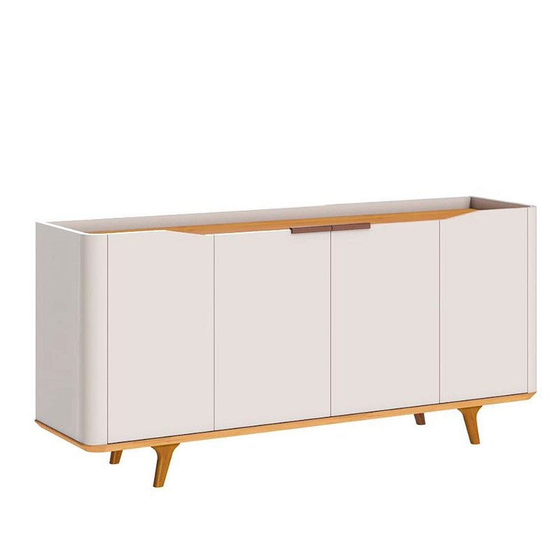 Aparador Buffet Balcão 4 Portas Multiuso Organizador Mdf Design