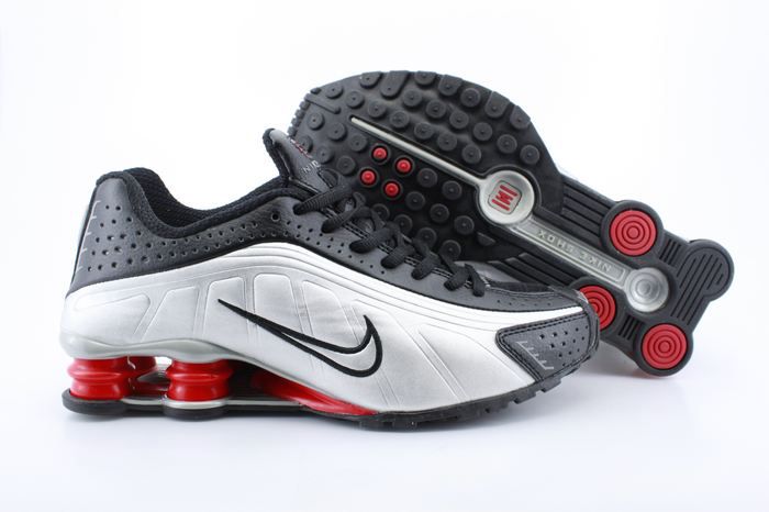 Tênis Nike Shox r4 2020 prata preto molas vermelhas importado clássico  preço promocional limitado 4 molas - airmaxes