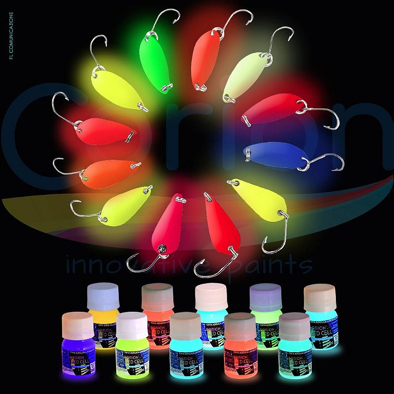 Kit 2 x 25ml Corion Glow p/ Vara Pesca Boia Isca Artificial