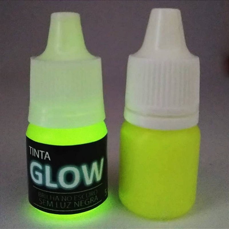 Kit 8 Cores De Tinta Glow Corion 5ml C/ Aplicador. Brilha no Escuro. Cores a Escolher. Desconto