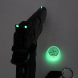 Tinta Glow Corion 5ml c/ aplicador P/ Alça e Maça. Efeito Tritium - Brilha Escuro sem Luz Negra