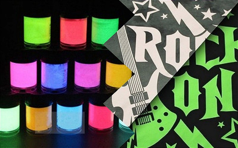 Serigrafia: Tinta Glow Corion 50ml Pronta para Serigrafia. Luminescente. Brilha Escuro.