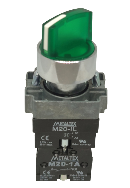 M20ICR2-G7-2A Chave Seletora Metalico Iluminada 24v p14479 M20ICR2-G7-2A Chave Seletora Metalico Iluminada 24v p14479