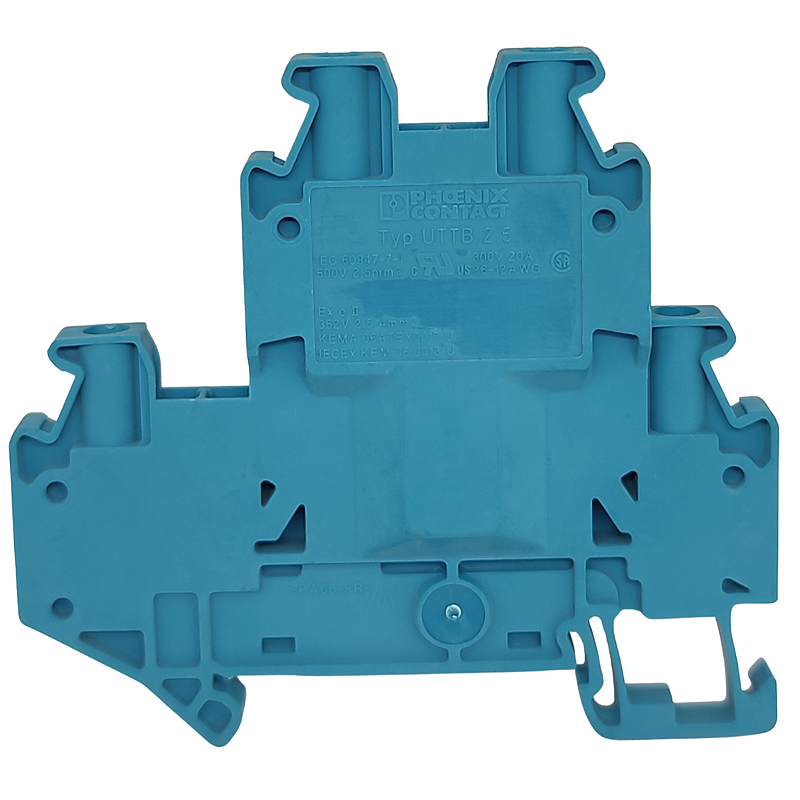 UTTB 2,5 BU Borne de Dois Niveis Conexao Parafuso Azul 3044649 Phoenix ...