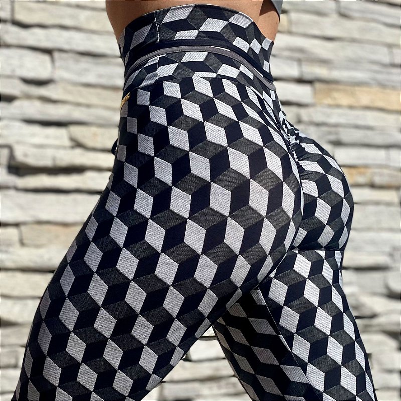 Calça legging fitness levanta bumbum com estampa gotas - Madame Ninna -  loja online de confeccções femininas