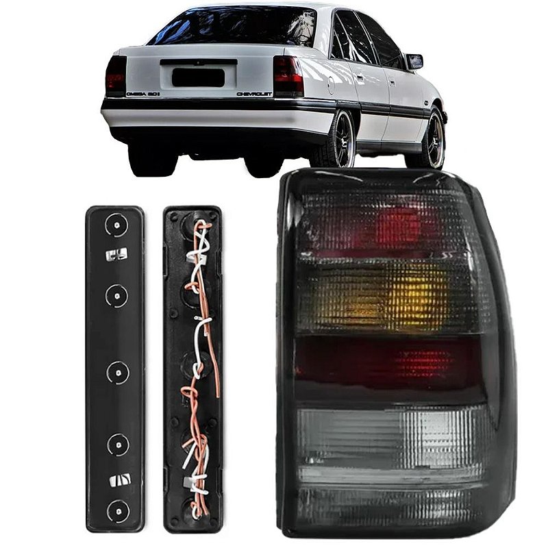 Lanterna Traseira Omega 93 a 98 Gls Cd Gl Fumê LD c/Soquete Balala Mix