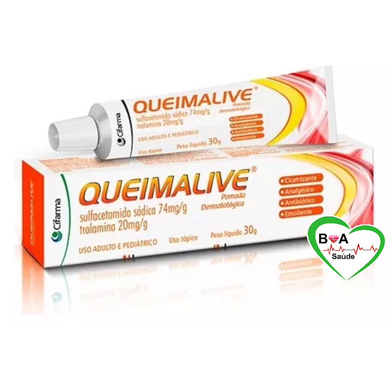 Queimalive Pomada Cicatrizante Para Queimaduras 30g Cifarma - BOA SAUDE ...