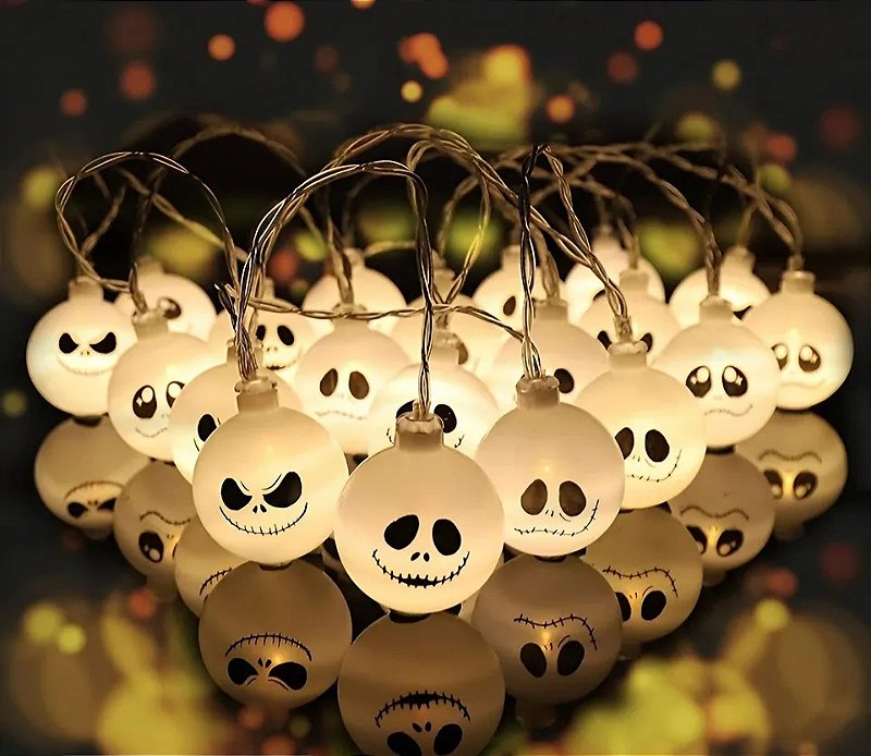 Cordão de Led Jack Skellington - Kaveirarts