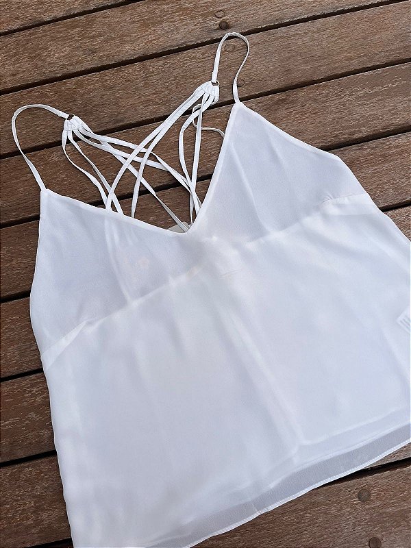Blusa De Alça Cruzada Off.