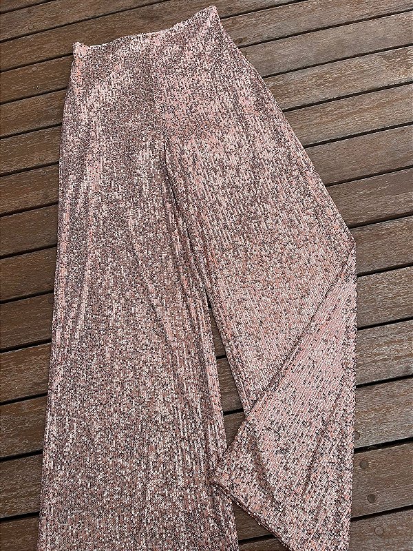 Calça Pantalona Paetê