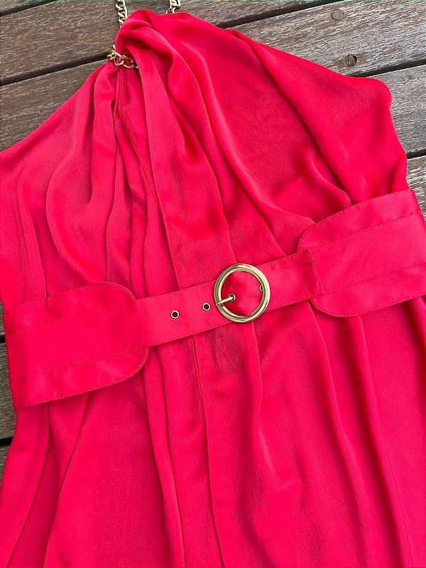 Blusa Cetim Vermelho.