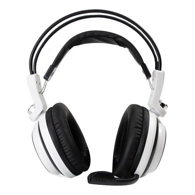 Knup Headset Gamer Knup KP-400 Branco e Preto com Led - Casa Sertaneja ...