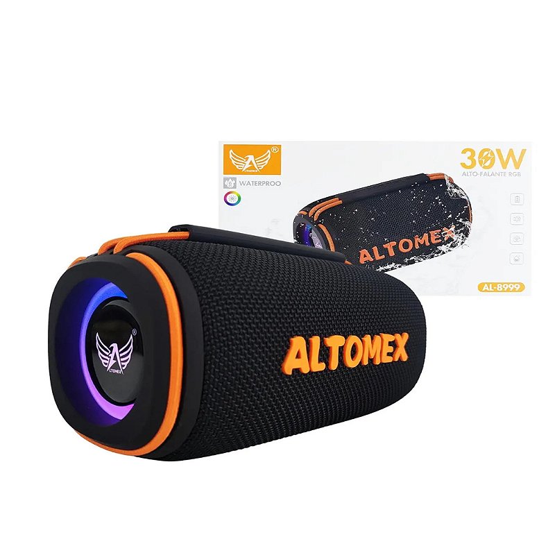 Caixa Som Bluetooth Altomex AL-8999 30W Preto - Casa Sertaneja