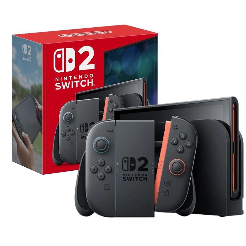 Vídeo Game Nintendo Switch 2 LCD Preto - Casa Sertaneja Eletro