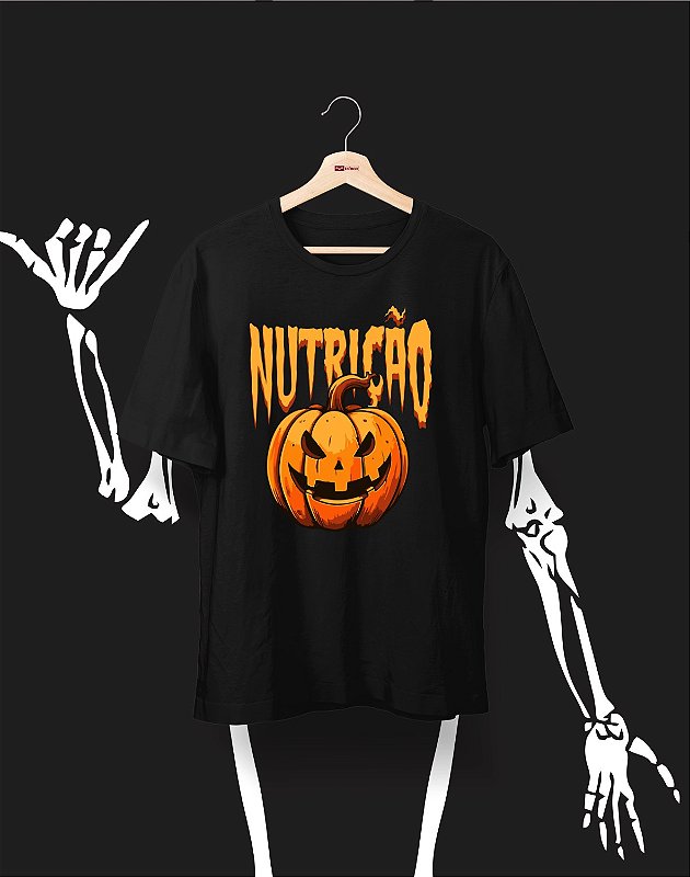 Camisa Universitária Nutrição Halloween Basic Estampamos a
