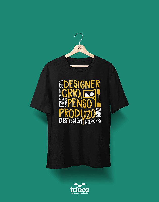Camisa Universitária Design de Interiores - Me contrata - Basic ...