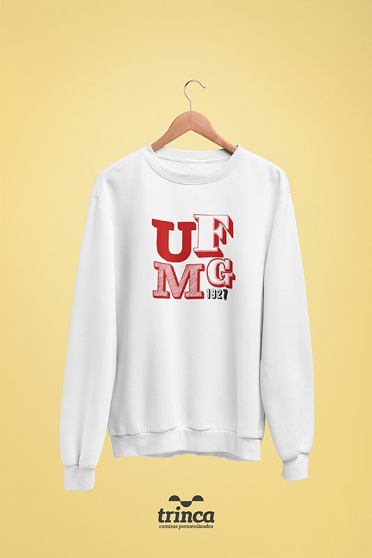 Moletom Básico (Flanelado) Sou Federal UFMG Estampamos a