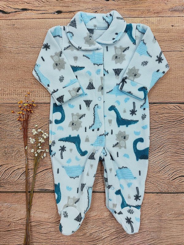 Macacão Bebê Tip Top Soft Dinossauro Baby Roupa de Bebê do